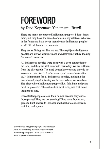 NEW: Uncontacted Indigenous Peoples: at the edge of survival book