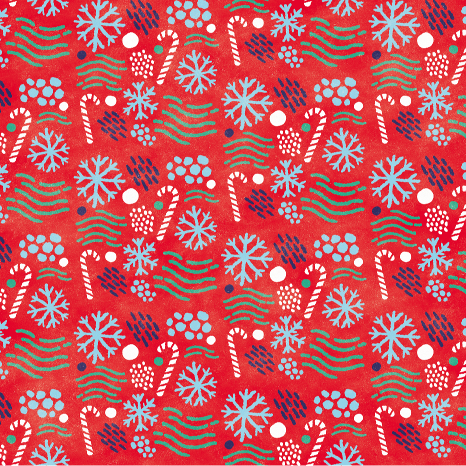 Candy cane gift wrap