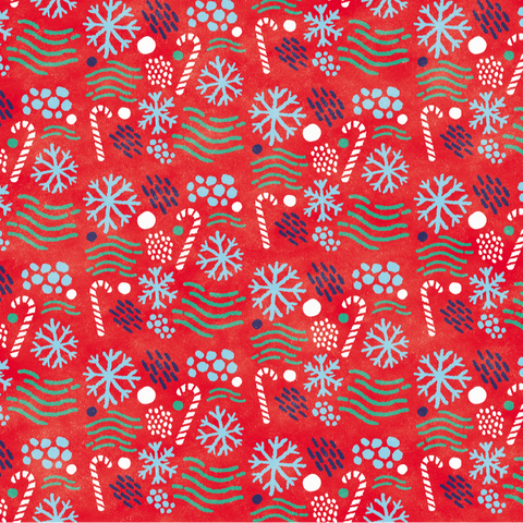 Candy cane gift wrap