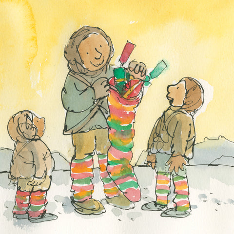 Stocking Surprise cards by Quentin Blake