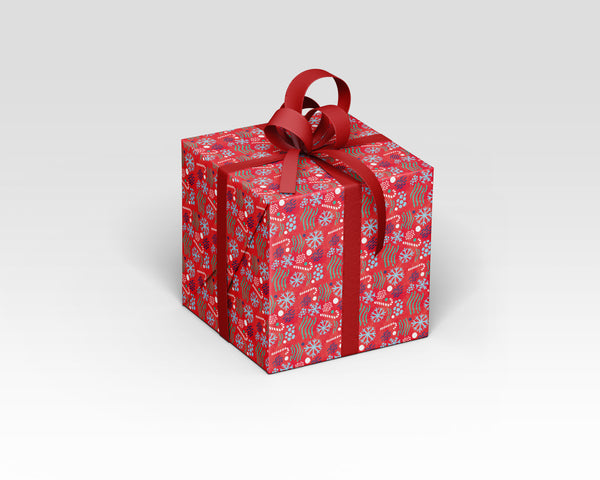 NEW: Candy cane gift wrap