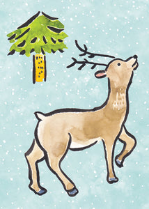 Prancing reindeer cards